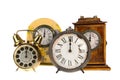 Vintage clocks at twelve