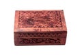 Vintage closed wooden box Royalty Free Stock Photo