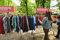 Vintage clothing kilo sale at pop-up shop iat city park is a new trend all around Europe