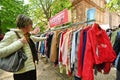 Vintage clothing kilo sale at pop-up shop iat city park is a new trend all around Europe