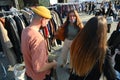 Vintage clothing kilo sale at pop-up shop in trendy clubs is a new trend all around Europe