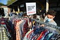 Vintage clothing kilo sale at pop-up shop in trendy clubs is a new trend all around Europe