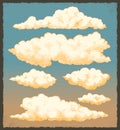 Vintage clouds Royalty Free Stock Photo