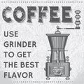 Vintage coffee grinder Royalty Free Stock Photo
