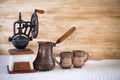 Vintage coffee grinder turkish Royalty Free Stock Photo