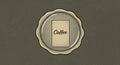 Vintage Coffee Label Badge Design Royalty Free Stock Photo