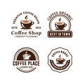 Vintage coffee logo design collcetion template