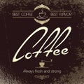Vintage coffee menu background Royalty Free Stock Photo