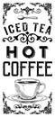 Vintage Coffee Shop Tea House Window Banner Designs