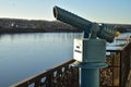 Vintage coin operated telescope