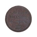 Isolated Palestine 1 Mil Coin