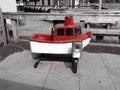 Vintage Coin Riding Boat