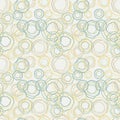 Vintage color curved circles pattern - seamless ba Royalty Free Stock Photo