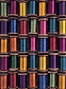 Vintage colored spools Royalty Free Stock Photo