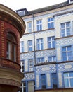 Vintage colorful brickwall houses, Berlin, Germany