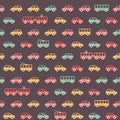 Vintage colorful car pattern Royalty Free Stock Photo