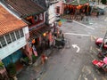 Vintage colorful houses penang georgetown malaysia