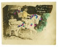 Vintage colorful photo of a young beauty couple Royalty Free Stock Photo