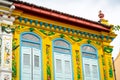 Vintage colorful windows in Melaka, Malaysia