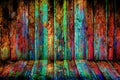 Vintage colorful wood background Royalty Free Stock Photo