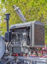 Vintage Combine Harvester Engine