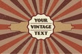 Vintage Comic Style Background with Old Texture Effects