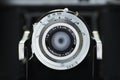 Vintage compact bellows camera Nixon Trixette, year 1959 Royalty Free Stock Photo