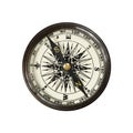 Vintage compass isolated on white