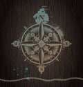 Vintage compass rose Royalty Free Stock Photo