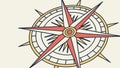 Vintage Compass Rose for Navigation and Adventure Vector, vector design Generative AI Royalty Free Stock Photo