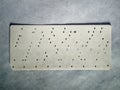 vintage computer data storage.computer punchcard circa 1970s Royalty Free Stock Photo