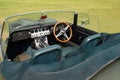 Vintage Convertible Sports Car Interior Closeup