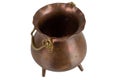Vintage copper cauldron Royalty Free Stock Photo