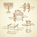 Altar. Vector drawing icon sign Royalty Free Stock Photo