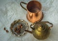 Vintage copper teapot Royalty Free Stock Photo