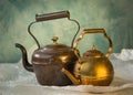 Vintage copper teapot Royalty Free Stock Photo