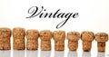 Vintage cork champagne in the time Royalty Free Stock Photo