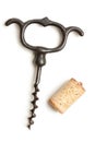 The vintage corkscrew Royalty Free Stock Photo