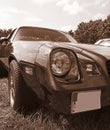 Vintage corvette sepia toned Royalty Free Stock Photo