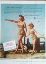 Vintage Cotton Swimsuit Advertisement