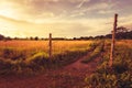 Vintage Countryside at Abandoned Farm Royalty Free Stock Photo