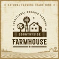 Vintage Countryside Farmhouse Label