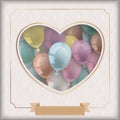 Heart Hole Noble Classic Ornaments Pastel Balloons