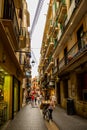 Vintage cozy narrow streets of palma