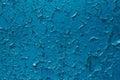 Blue peeling paint on texture Royalty Free Stock Photo