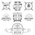 Vintage Craft Beer Brewery Logo and Badge