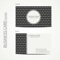 Vintage creative simple monochrome business card