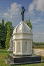 Vintage Crosse Is Placed In The Complex Mae De Deus Church Saligaon An Neo-Gothic Catholic Church