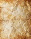 Vintage crumpled paper texture with creases and cracks