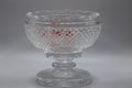 Vintage crystal footed centerpiece bowl Royalty Free Stock Photo